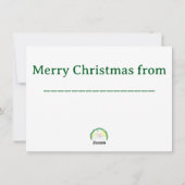 Baby Jesus Enwreathed Feiertagskarte (Rückseite)