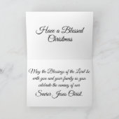 Baby Jesus Feiertagskarte (Innenseite)