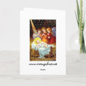 Baby Jesus Feiertagskarte (Rückseite)