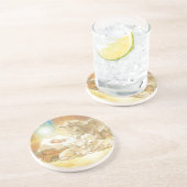 Baby-Jesus-Geburt Christi mit Lämmern und Esel Getränkeuntersetzer (Seite)