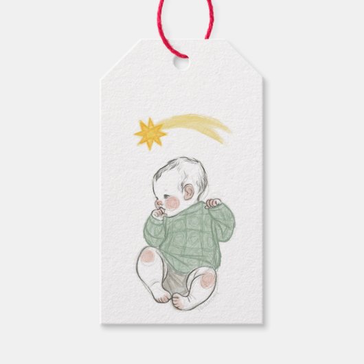 Baby Jesus Geschenkanhänger (Vorderseite)