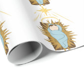 Baby Jesus Geschenkpapier (Rolleneckpunkt)