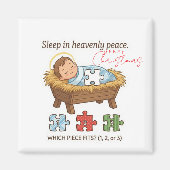 Baby Jesus Jigsaw Puzzle Pattern Game Magnet (Vorne)