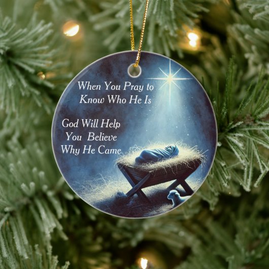 Baby Jesus Krippe Ornament (Baum)