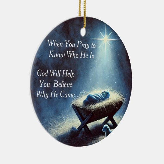 Baby Jesus Krippe Ornament (Rechts)