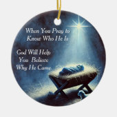 Baby Jesus Krippe Ornament (Vorne)