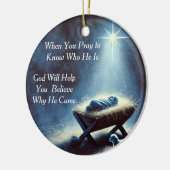 Baby Jesus Krippe Ornament (Links)