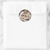 Baby Jesus | Krippe Runder Aufkleber (Tasche)