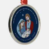 Baby Jesus Krippe Weihnachten Ornament Aus Metall (Rechts)