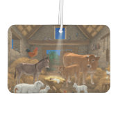 Baby Jesus Manger Heilige Nacht Weihnachtskrippe Autolufterfrischer (Rückseite)