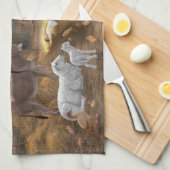 Baby Jesus Manger Heilige Nacht Weihnachtskrippe Geschirrtuch (Viertel Falte)