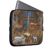 Baby Jesus Manger Heilige Nacht Weihnachtskrippe Laptopschutzhülle (Vorne Rechts)