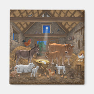 Baby Jesus Manger Heilige Nacht Weihnachtskrippe Magnet