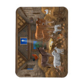 Baby Jesus Manger Heilige Nacht Weihnachtskrippe Magnet (Vertikal)