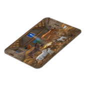 Baby Jesus Manger Heilige Nacht Weihnachtskrippe Magnet (Linke Seite)