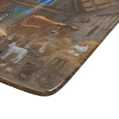 Baby Jesus Manger Heilige Nacht Weihnachtskrippe Schneidebrett (Ecke)