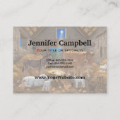 Baby Jesus Manger Heilige Nacht Weihnachtskrippe Visitenkarte (Rückseite)