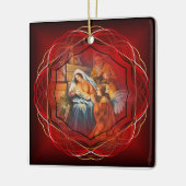 Baby Jesus, Mary & Joseph, The Heilige Familie, An Keramikornament (Links)