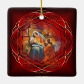 Baby Jesus, Mary & Joseph, The Heilige Familie, An Keramikornament (Rückseite)