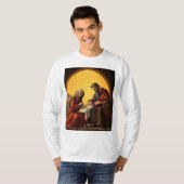 Baby Jesus Mary und Joseph Men Long Sleeve T-Shirt (Vorne ganz)