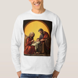 Baby Jesus Mary und Joseph Men Long Sleeve T-Shirt