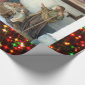 Baby Jesus, Mary und Joseph Nativity Geschenkpapier (Ecke)