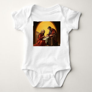 Baby Jesus Mary und Joseph Säugling One Piece Strampler