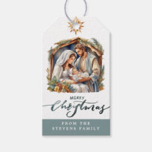 Baby Jesus Nativity Gift Tags