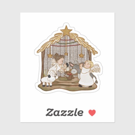 Baby Jesus Nativity Sticker (Blatt)