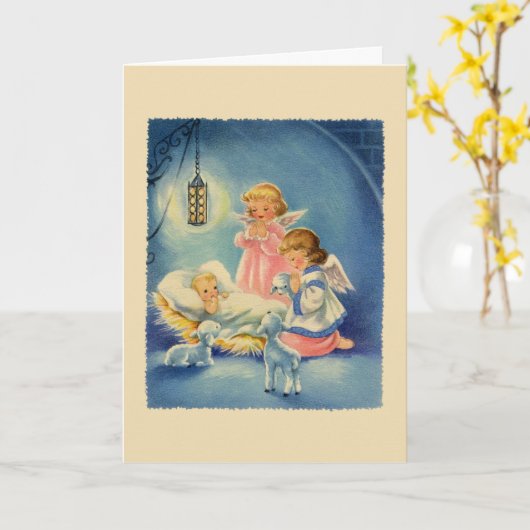 Baby Jesus Nativity Weihnachten Karte (Gelbe Blume)