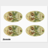 Baby Jesus Ovaler Aufkleber (Blatt)