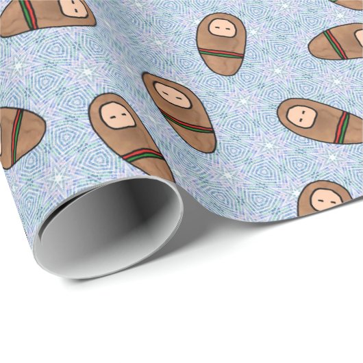 Baby-Jesus-Packpapier Geschenkpapier (Rolleneckpunkt)