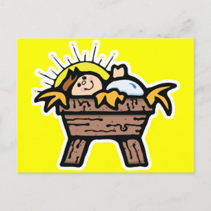 baby jesus postkarte