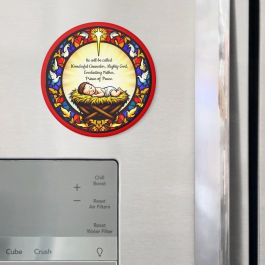 Baby Jesus Prince von der Friedensrunde Geschenk Magnet (In Situ (Kühlschrank))