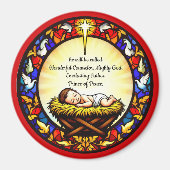 Baby Jesus Prince von der Friedensrunde Geschenk Magnet (Vorne)
