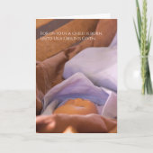 Baby Jesus Religious Weihnachten Karte (Vorderseite)