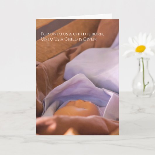Baby Jesus Religious Weihnachten Karte (Kleine Pflanze)