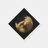 Baby Jesus Touching Lamb Gesicht Serviette (Ecke)