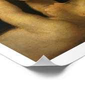 Baby Jesus Touchs Lamb Poster (Ecke)