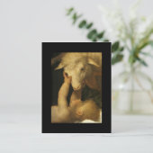 Baby Jesus Touchs Lamb Postkarte (Stehend Vorderseite)