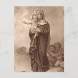 Baby Jesus und Mutter Mary Postkarte
