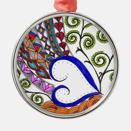 Baby-Jesus-Verzierung Silbernes Ornament (Vorne)