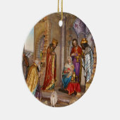 Baby Jesus von Nazaret geboren in Bethlehem Keramikornament (Rechts)