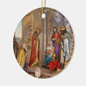 Baby Jesus von Nazaret geboren in Bethlehem Keramikornament (Links)