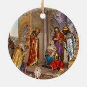 Baby Jesus von Nazaret geboren in Bethlehem Keramikornament (Hinten)