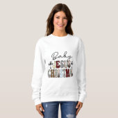Baby Jesus Weihnachten Sweatshirt (Vorne ganz)