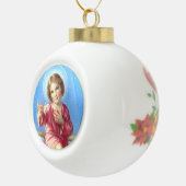 Baby-Jesus-Weihnachtsverzierung Keramik Kugel-Ornament (Rechts)