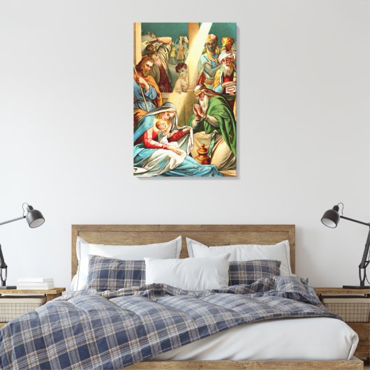 Baby jesus Wrapped Canvas Leinwanddruck (Insitu (Schlafzimmer))