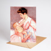 Baby John wird versorgt | Mary Cassatt Karte
