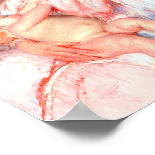 Baby John wird versorgt | Mary Cassatt Poster (Ecke)